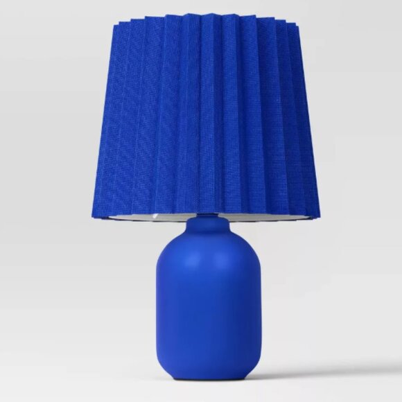 2 pcs Blue Mini Ceramic Lamp Brand New in a Box - Picture 4 of 5